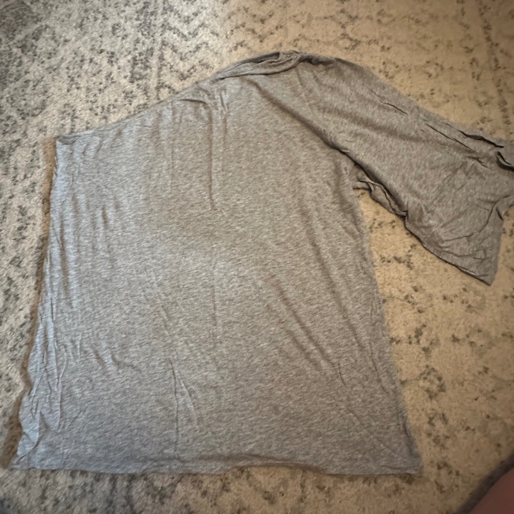 Gray One sleeve off the shoulder T shirt